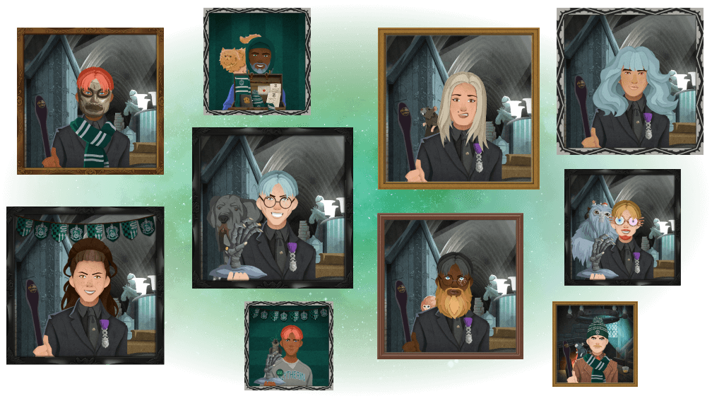 Quadro com fotos dos Alunos